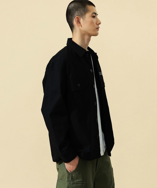 Alpha Industries（アルファインダストリーズ）の「ユーティリティシャツ/スーベニア刺繍 長袖（SOUVENIR）（シャツ/ブラウス・メンズ・ブラック/オリーブ/グレー・MEDIUM/LARGE/X-LARGE）」の15枚目の写真