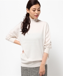 Demi-Luxe BEAMS | Demi-Luxe BEAMS / ハイネック ドロップショルダー ニット(ニット/セーター)