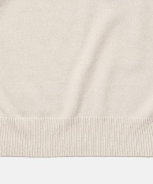 Demi-Luxe BEAMS（デミルクス ビームス）の「【BAILA1月号掲載】Demi-Luxe BEAMS / ハイネック ドロップショルダー ニット（ニット/セーター・レディース・オフホワイト/グレー・ONE SIZE）」の7枚目の写真