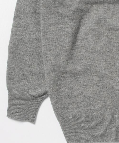 Demi-Luxe BEAMS（デミルクス ビームス）の「【BAILA1月号掲載】Demi-Luxe BEAMS / ハイネック ドロップショルダー ニット（ニット/セーター・レディース・オフホワイト/グレー・ONE SIZE）」の10枚目の写真