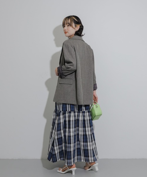 SENSE OF PLACE by URBAN RESEARCH（センスオブプレイスバイアーバンリサーチ）の「チェックティアードスカート（スカート・レディース・イエロー系その他/ピンク系その他/ホワイト系その他・ONE）」の22枚目の写真