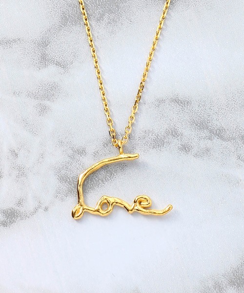 Preek(プリーク)の「Preek LOVE NECKLACE YU-51(ネックレス・レディース・ゴールド・ONE SIZE)」の1枚目の写真