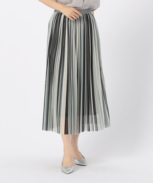 COMME CA ISM（コムサイズム）の「マルチカラーストライプ チュールプリーツスカート（スカート・レディース・ブラック系/ブルー系その他・MEDIUM/LARGE）」の13枚目の写真