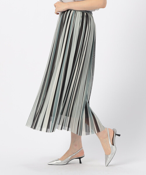 COMME CA ISM（コムサイズム）の「マルチカラーストライプ チュールプリーツスカート（スカート・レディース・ブラック系/ブルー系その他・MEDIUM/LARGE）」の14枚目の写真