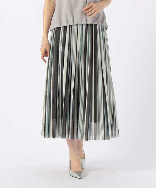 COMME CA ISM（コムサイズム）の「マルチカラーストライプ チュールプリーツスカート（スカート・レディース・ブラック系/ブルー系その他・MEDIUM/LARGE）」の15枚目の写真