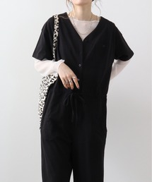 atONE Vネックオールインワンパンツ