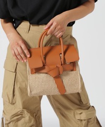 VIOLAd’ORO (ヴィオラドーロ)ラフィアシートレザーBAG/SANDRO VIOLAd'ORO ヴィオラドーロ 