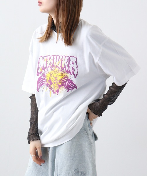 MISHKA（ミシカ）の「MISHKA　T-SHIRT　半袖（Tシャツ/カットソー・メンズ・ブラック/ホワイト/グリーン/ブラック系その他/ホワイト系その他/グリーン系その他/ブラック系その他2/ホワイト系その他2/ブラウン/ブラック系その他3/ホワイト系その他3/ベージュ/ブラウン系その他/ブラック系その他4/ホワイト系その他4/ベージュ系その他/ブラック系その他5/ホワイト系その他5/ベージュ系その他2/ブラウン系その他2/ブラック系その他6/ホワイト系その他6/ブラウン系その他3/ブラック系その他7/ホワイト系その他7/ベージュ系その他3/グリーン系その他2/ブラック系/ホワイト系/イエロー/グリーン系その他3・M/L/XL/2XL）」の2枚目の写真