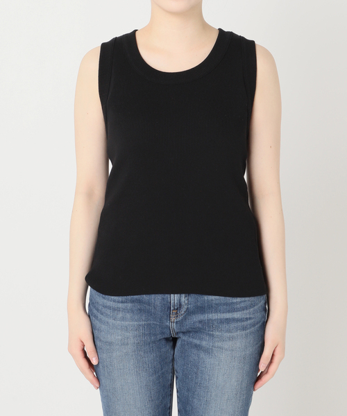 Spick & Span(スピックアンドスパン)の「18G リブニットタンク(タンクトップ・レディース・ブラック/ホワイト/キャメル/グリーン・FREE)」の18枚目の写真