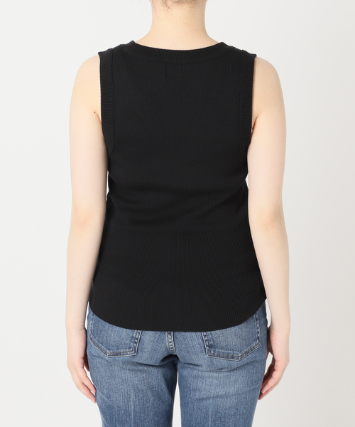 Spick & Span(スピックアンドスパン)の「18G リブニットタンク(タンクトップ・レディース・ブラック/ホワイト/キャメル/グリーン・FREE)」の20枚目の写真