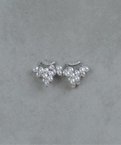 シャンデリアパールクリスタルピアス パール シャンデリア ピアス 結婚式 パーティー