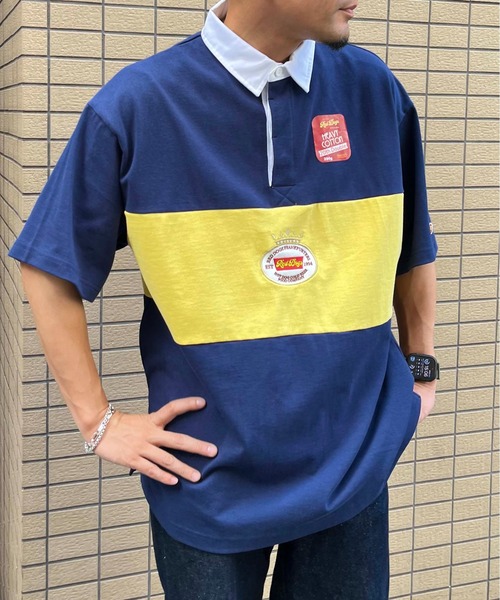 未使用 ADULT ORIENTED ROBES ラガーシャツ ポロシャツ ADULT ORIENTED ROBES ナイロンラガーシャツ 未使用タグ付き