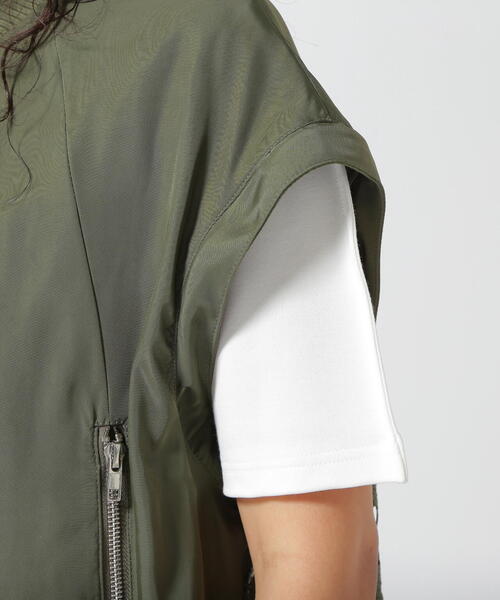 Risley（リズレー）の「Risley(リズレー)　レースコンビ2WAY MA-1（ブルゾン・レディース・ブラック/カーキ・F）」の20枚目の写真