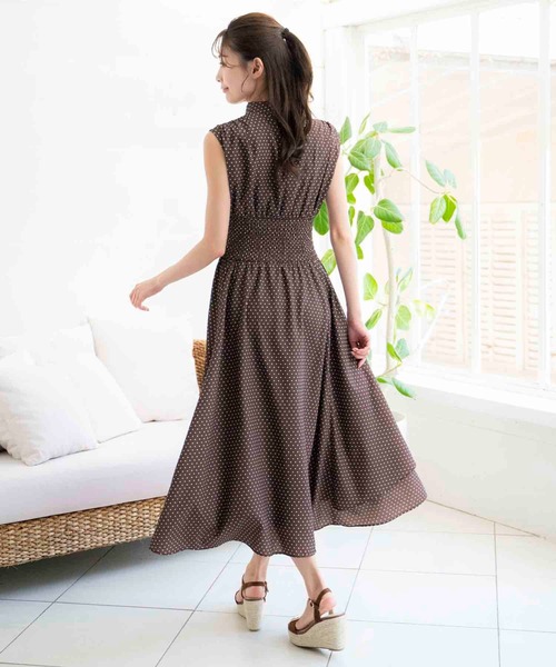 NOELA(ノエラ)の「ドットボウタイワンピース(ワンピース・レディース・ブラック/ブラウン/オフホワイト・S/M)」の13枚目の写真