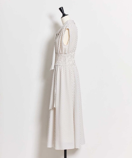 NOELA(ノエラ)の「ドットボウタイワンピース(ワンピース・レディース・ブラック/ブラウン/オフホワイト・S/M)」の17枚目の写真
