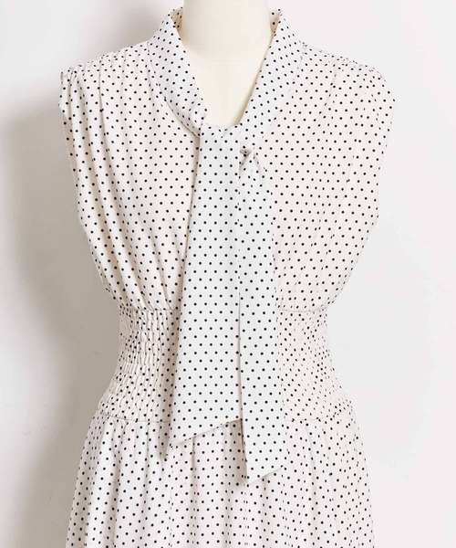 NOELA(ノエラ)の「ドットボウタイワンピース(ワンピース・レディース・ブラック/ブラウン/オフホワイト・S/M)」の19枚目の写真