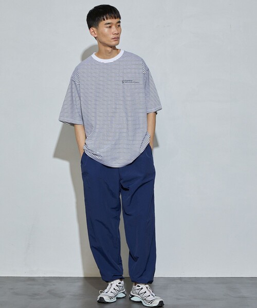 Firsthand(ファーストハンド)の「MA Firsthand/マ ファーストハンド BASIC LOGO ピンボーダーTEE / 半袖Tシャツ(Tシャツ/カットソー・メンズ・ブラック/グリーン/ホワイト・L/M)」の12枚目の写真