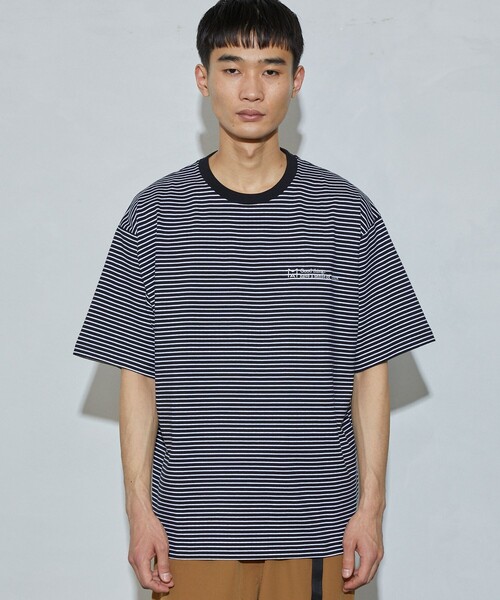 Firsthand(ファーストハンド)の「MA Firsthand/マ ファーストハンド BASIC LOGO ピンボーダーTEE / 半袖Tシャツ(Tシャツ/カットソー・メンズ・ブラック/グリーン/ホワイト・L/M)」の16枚目の写真