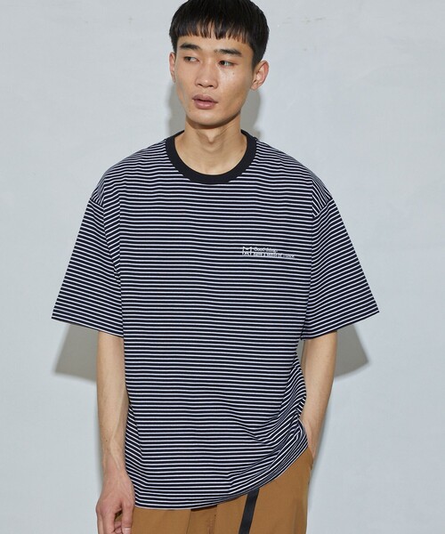 Firsthand(ファーストハンド)の「MA Firsthand/マ ファーストハンド BASIC LOGO ピンボーダーTEE / 半袖Tシャツ(Tシャツ/カットソー・メンズ・ブラック/グリーン/ホワイト・L/M)」の17枚目の写真