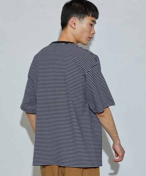 Firsthand(ファーストハンド)の「MA Firsthand/マ ファーストハンド BASIC LOGO ピンボーダーTEE / 半袖Tシャツ(Tシャツ/カットソー・メンズ・ブラック/グリーン/ホワイト・L/M)」の20枚目の写真