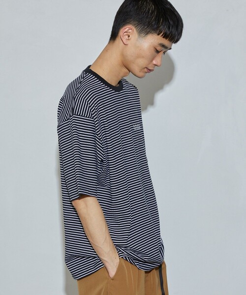 Firsthand(ファーストハンド)の「MA Firsthand/マ ファーストハンド BASIC LOGO ピンボーダーTEE / 半袖Tシャツ(Tシャツ/カットソー・メンズ・ブラック/グリーン/ホワイト・L/M)」の22枚目の写真