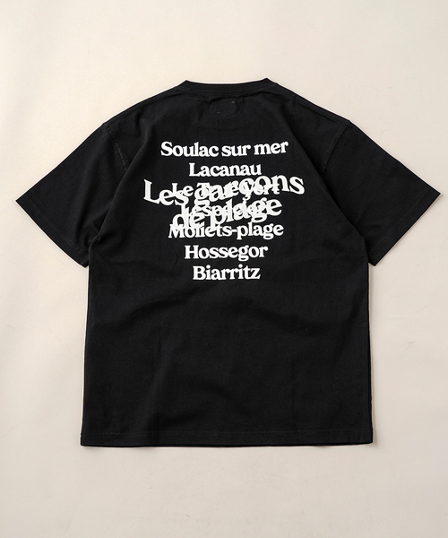 417 EDIFICE（フォーワンセブンエディフィス）の「LE BONJOUR SURF 417別注 OVERLAP tee（Tシャツ/カットソー・メンズ・ブラック/ホワイト/ベージュ・MEDIUM/LARGE）」の2枚目の写真