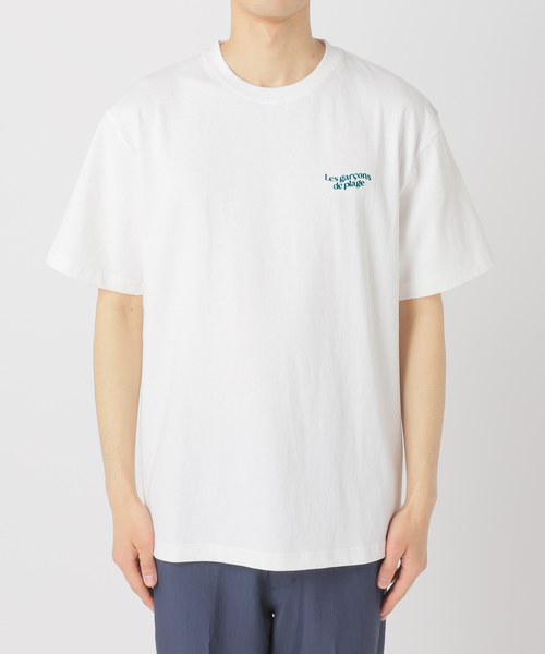 417 EDIFICE（フォーワンセブンエディフィス）の「LE BONJOUR SURF 417別注 OVERLAP tee（Tシャツ/カットソー・メンズ・ブラック/ホワイト/ベージュ・MEDIUM/LARGE）」の7枚目の写真