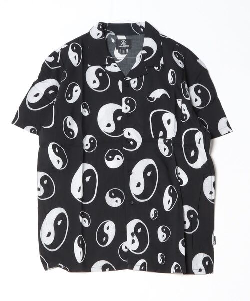 VOLCOM（ボルコム）の「VOLCOM/ボルコム 半袖シャツ 総柄 フラワー ボタニカル 陰陽マーク A0422400（シャツ/ブラウス・メンズ・ブラック/マルチ・M/L）」の20枚目の写真