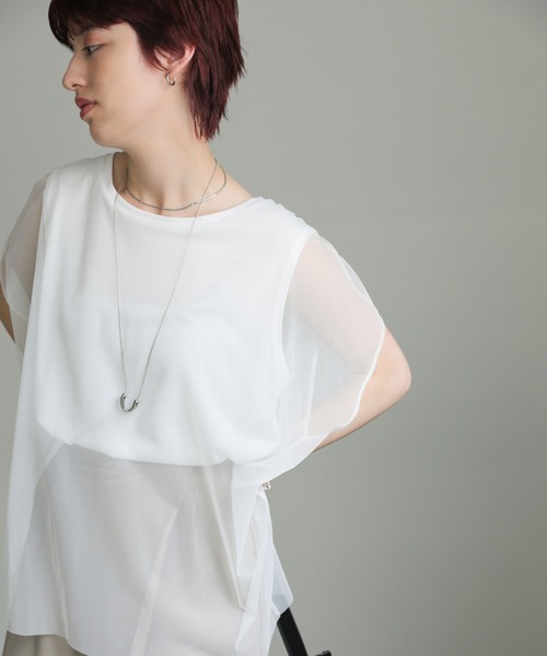 select MOCA（セレクトモカ）の「U字ループタイネックレス（ネックレス・レディース・ゴールド/シルバー・FREE）」の5枚目の写真