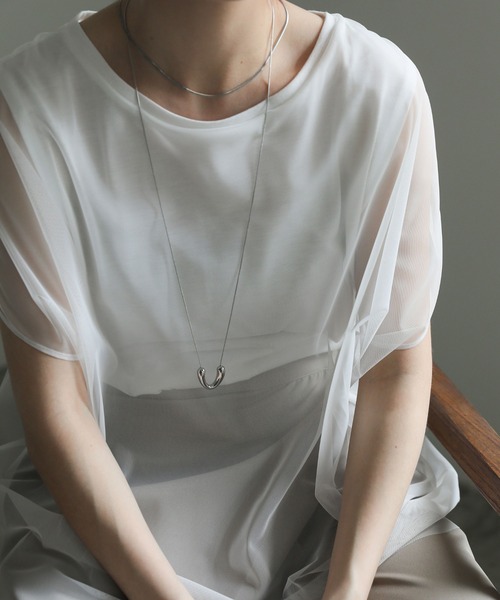 select MOCA（セレクトモカ）の「U字ループタイネックレス（ネックレス・レディース・ゴールド/シルバー・FREE）」の7枚目の写真