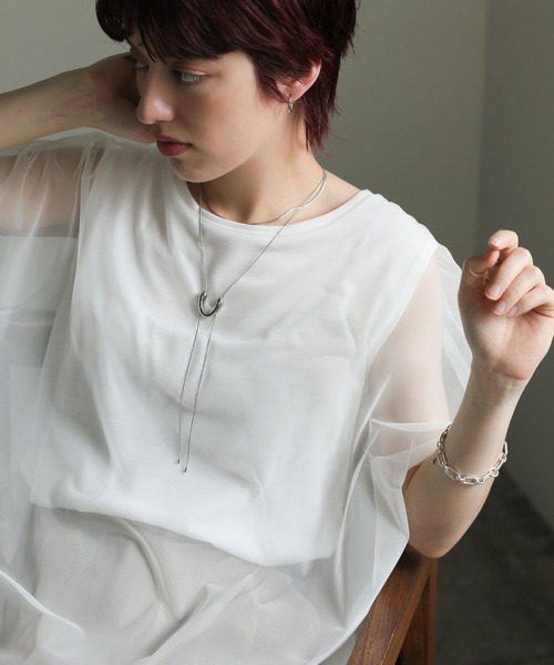 select MOCA（セレクトモカ）の「U字ループタイネックレス（ネックレス・レディース・ゴールド/シルバー・FREE）」の10枚目の写真