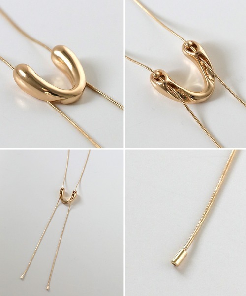 select MOCA（セレクトモカ）の「U字ループタイネックレス（ネックレス・レディース・ゴールド/シルバー・FREE）」の19枚目の写真