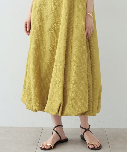 GALLEST(ギャレスト)の「◆裾バルーンサッカーワンピース(ワンピース・レディース・イエロー/ホワイト系/ブラック・34/38)」の14枚目の写真