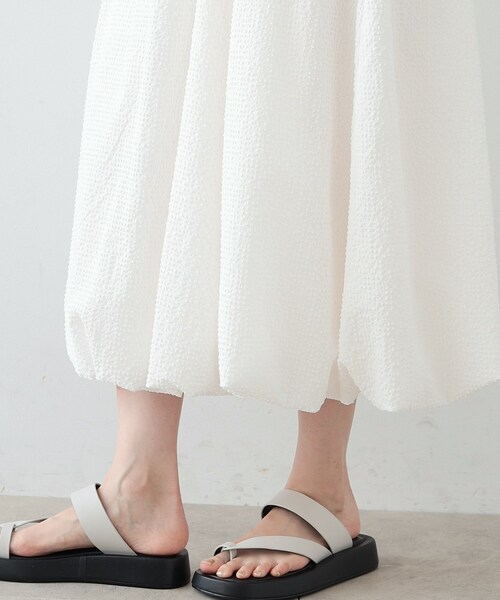 GALLEST(ギャレスト)の「◆裾バルーンサッカーワンピース(ワンピース・レディース・イエロー/ホワイト系/ブラック・34/38)」の18枚目の写真