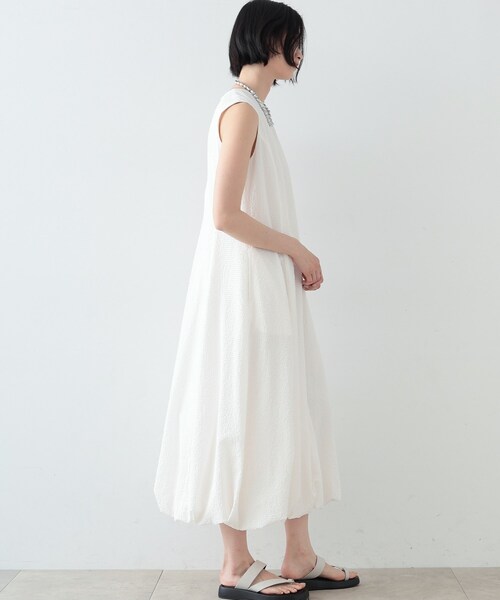 GALLEST(ギャレスト)の「◆裾バルーンサッカーワンピース(ワンピース・レディース・イエロー/ホワイト系/ブラック・34/38)」の7枚目の写真