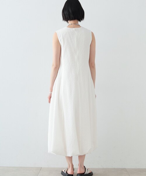 GALLEST(ギャレスト)の「◆裾バルーンサッカーワンピース(ワンピース・レディース・イエロー/ホワイト系/ブラック・34/38)」の8枚目の写真