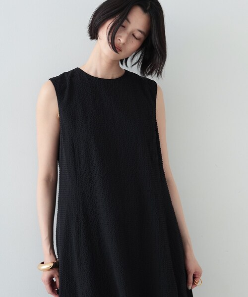 GALLEST(ギャレスト)の「◆裾バルーンサッカーワンピース(ワンピース・レディース・イエロー/ホワイト系/ブラック・34/38)」の9枚目の写真