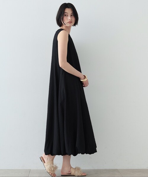 GALLEST(ギャレスト)の「◆裾バルーンサッカーワンピース(ワンピース・レディース・イエロー/ホワイト系/ブラック・34/38)」の12枚目の写真