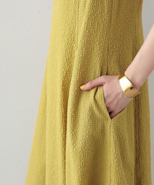 GALLEST(ギャレスト)の「◆裾バルーンサッカーワンピース(ワンピース・レディース・イエロー/ホワイト系/ブラック・34/38)」の4枚目の写真