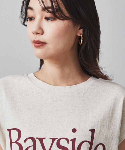 CHIGNON（シニヨン）の「◆【CHIGNON】BaysideフレンチTシャツ（Tシャツ/カットソー・レディース・ホワイト/ブラック/ライトベージュ・02）」の19枚目の写真