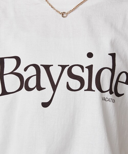 CHIGNON（シニヨン）の「◆【CHIGNON】BaysideフレンチTシャツ（Tシャツ/カットソー・レディース・ホワイト/ブラック/ライトベージュ・02）」の12枚目の写真