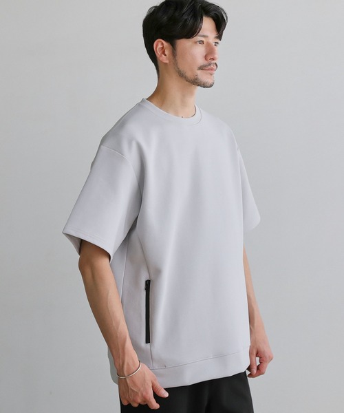 SPU(スプ)の「【セットアップ対応】コットンポンチクルーネック半袖プルオーバー(Tシャツ/カットソー・メンズ・ホワイト/ネイビー/チャコール/グレー/ブラック・XL/L/M/S)」の20枚目の写真