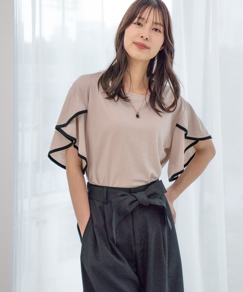 Jayro(ジャイロ)の「カノコパイピングフレアースリーブブラウス(シャツ/ブラウス・レディース・ホワイト系その他/ブラック/グレー系その他・M)」の21枚目の写真