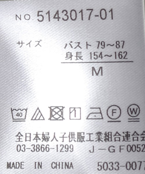 Jayro(ジャイロ)の「カノコパイピングフレアースリーブブラウス(シャツ/ブラウス・レディース・ホワイト系その他/ブラック/グレー系その他・M)」の10枚目の写真