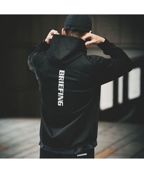 BRIEFING WORKOUT LOGO PARKA ワークアウトロゴパーカー BRIEFING（ブリーフィング）の「MENS WORKOUT LOGO PARKA
