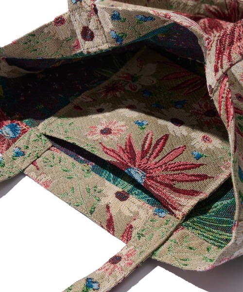 OPULENCE（オーピュレンス）の「ジャカードトートバッグ（ショルダーバッグ・レディース・ベージュ・FREE）」の4枚目の写真