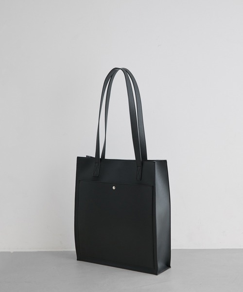 JUNRED（ジュンレッド）の「【 追加生産 】シンセティックレザーコンビトートバック（トートバッグ・メンズ・ブラック/ネイビー・FREE）」の3枚目の写真