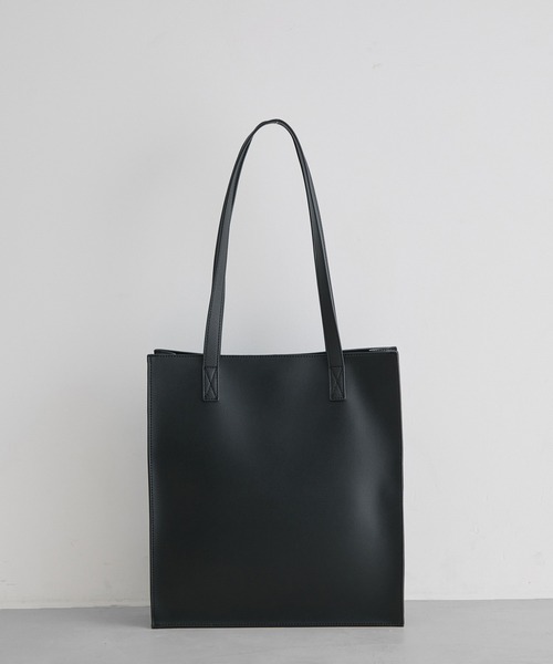 JUNRED（ジュンレッド）の「【 追加生産 】シンセティックレザーコンビトートバック（トートバッグ・メンズ・ブラック/ネイビー・FREE）」の5枚目の写真