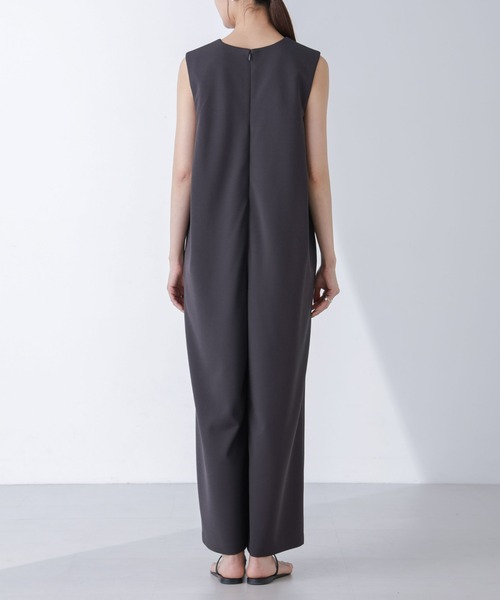 NANO universe（ナノユニバース）の「AtPARK＆DAILYWEAR/カットジョーゼットサロペ（サロペット/オーバーオール・レディース・ベージュ/チャコール・M/S）」の19枚目の写真