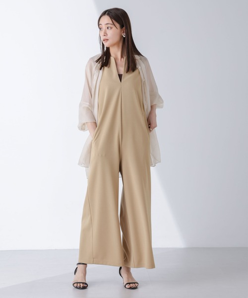 【稀少‼️美品‼️】ディッキーズ＆ナノユニバースコラボサロペット　Ｓ セール】AtPARK＆DAILYWEAR/カットジョーゼットサロペ